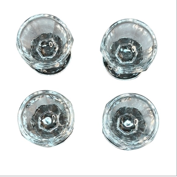 4 antique Open Clear Pedestal Salt cellar egg holder Duncan & Miller, Circa 1905 - Picture 4 of 4